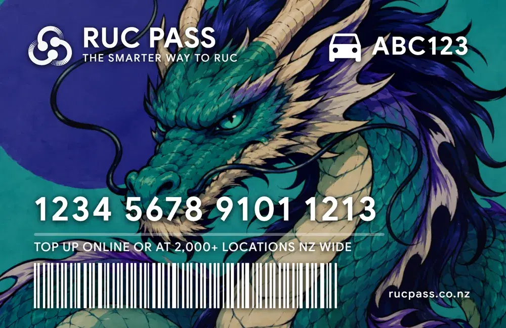 Dragon custom RUC Pass card design