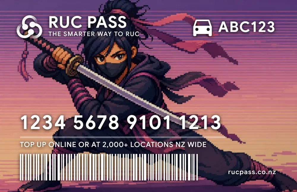 Ninja custom RUC Pass card design